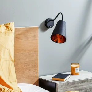 Fashion TK Lighting Applique Wire, noire/dorée