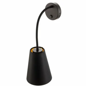 Fashion TK Lighting Applique Wire, noire/dorée