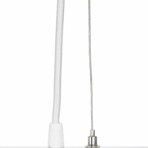 Store Arcchio Brinja suspension blanche 5 lampes longue