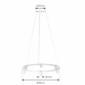 Flash Sale Arcchio Brinja suspension blanche 6 lampes ronde