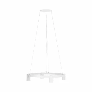 Best Arcchio Brinja suspension blanche 4 lampes ronde
