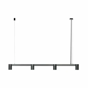 New Arcchio Brinja suspension noire 4 lampes longue