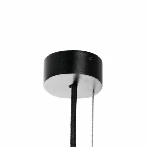 Cheap Arcchio Brinja suspension noire 5 lampes longue