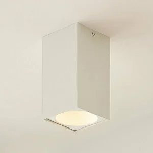 Store Arcchio Hinka plafonnier, angulaire, 18 cm, blanc