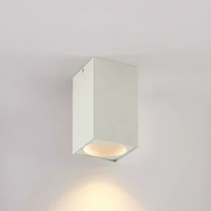 Store Arcchio Hinka plafonnier, angulaire, 18 cm, blanc