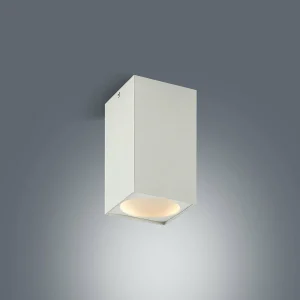 Store Arcchio Hinka plafonnier, angulaire, 18 cm, blanc