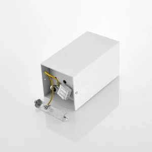 Store Arcchio Hinka plafonnier, angulaire, 18 cm, blanc