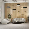 Hot Arcchio Suspension LED Noabelle, noir, 40 cm, métal