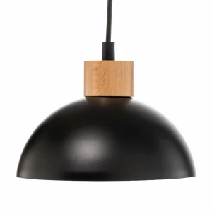 Outlet Eko-Light Arik suspension noir à trois lampes