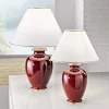 Outlet austrolux Lampe de table Giardino Bordeaux 43cm Céramique 24 carats