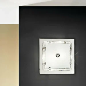 Flash Sale austrolux Plafonnier Ontario, 39 cm, chrome, verre