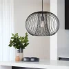 Store Beacon Lighting Beacon Suspension Pheonix noir, métal, Ø 50 cm
