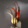 Best Sale Woru Bunga lampe à poser, forme florale, orange