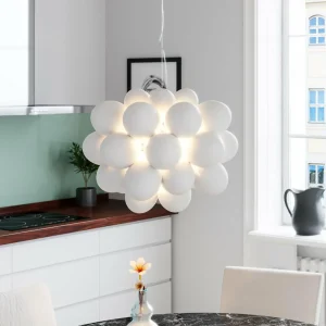 Clearance By Rydéns Gross suspension verre, 50 cm, blanc mat