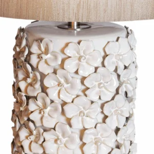 Online By Rydéns lampe à poser Fiore, beige, céramique, hauteur 54 cm