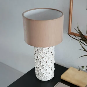 Online By Rydéns lampe à poser Fiore, beige, céramique, hauteur 54 cm