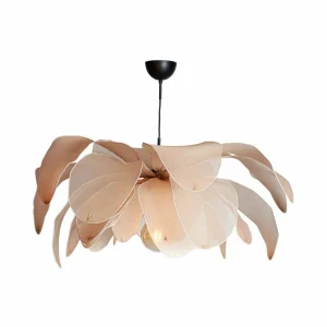 Cheap By Rydéns Lampe à suspendre Lou Lou, naturel, Ø 80 cm, tissu