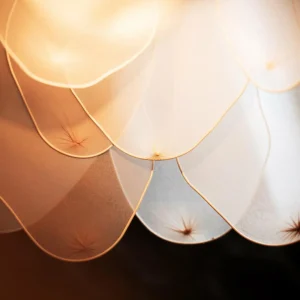 Cheap By Rydéns Lampe à suspendre Lou Lou, naturel, Ø 80 cm, tissu