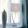 Sale By Rydéns Omega lampe de table chrome/blanc hauteur 69cm