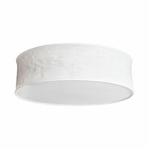 Best By Rydéns plafonnier Vita, Ø 60 cm, blanc, lin