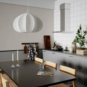 Flash Sale By Rydéns Suspension Ebba, blanc, Ø 60 cm, tissu, E14