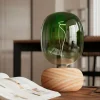 New Calex Round Wood lampe à poser en bois