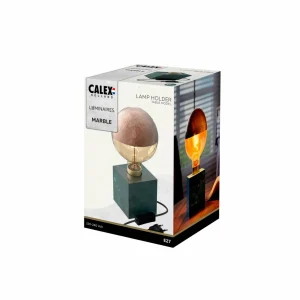 New Calex Square Marble lampe à poser, verte
