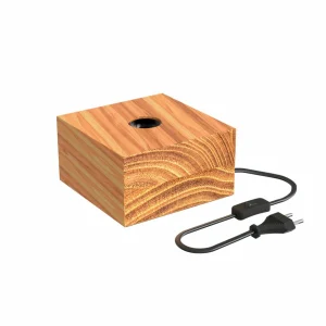 Outlet Calex Square Wood lampe à poser en bois