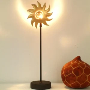 Outlet Holländer Charmante lampe à poser SONNE GOLD en fer