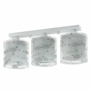 Sale Dalber Clouds - plafonnier à trois lampes en gris