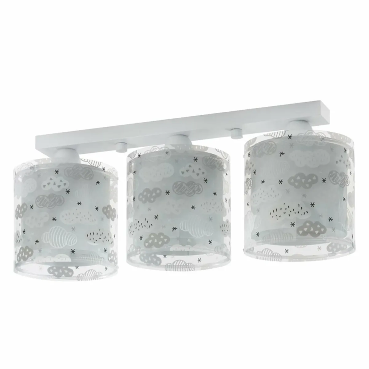 clouds__plafonnier__trois_lampes_en_gris_1.webp Sale Dalber Clouds - plafonnier à trois lampes en gris