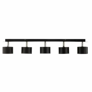 Hot Eko-Light Cloudy spot pour plafond à cinq lampes noir