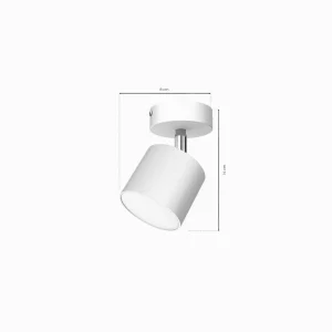 Hot Eko-Light Cloudy spot pour plafond à une lampe blanc