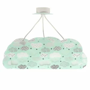 Sale Dalber Cloud Green suspension, motif nuages, verte