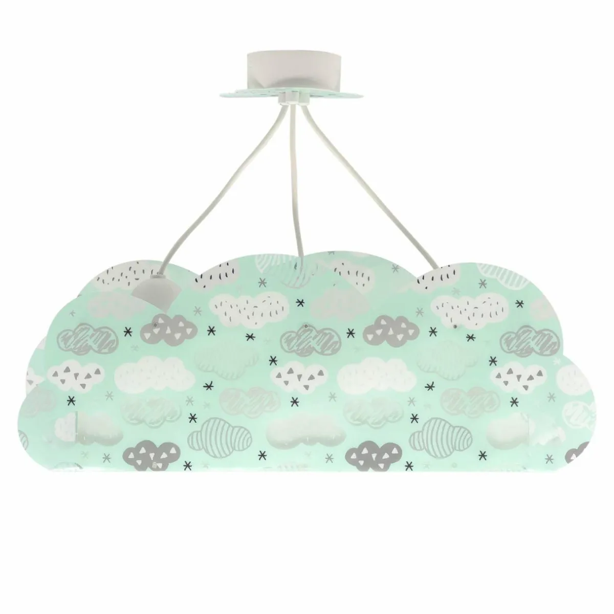 dalber_cloud_green_suspension_motif_nuages_verte_0.webp Sale Dalber Cloud Green suspension, motif nuages, verte