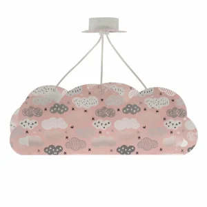 Online Dalber Cloud Pink suspension, motif nuages, rose