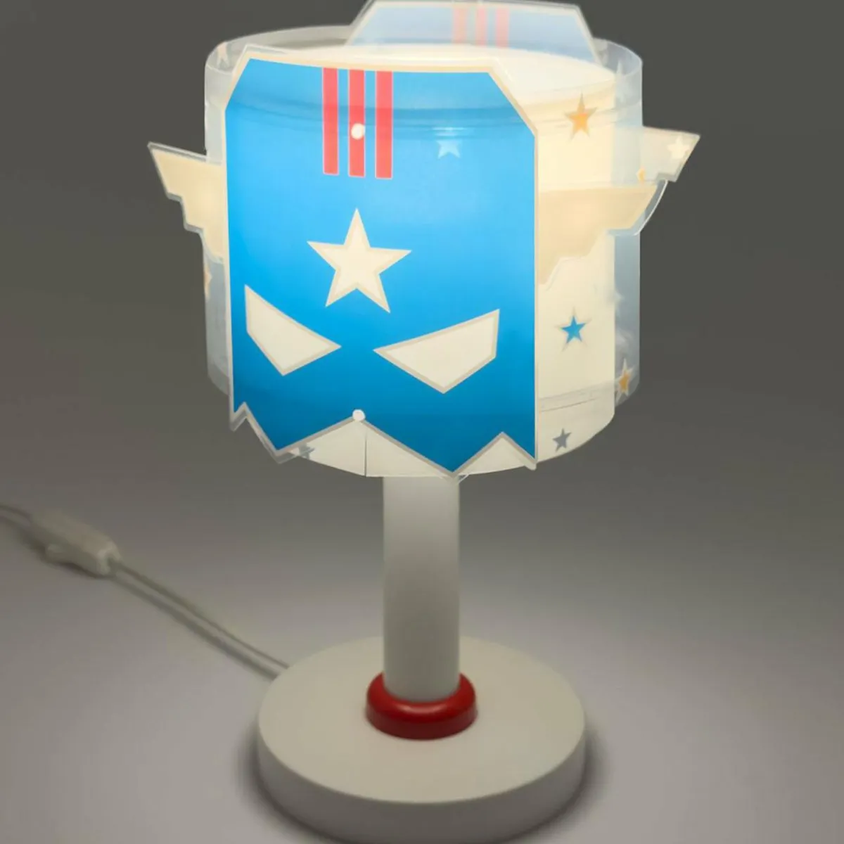 dalber_lampe__poser_blue_hero_blancbleu_hauteur__cm_0.webp Sale Dalber lampe à poser Blue Hero, blanc/bleu, hauteur 30 cm