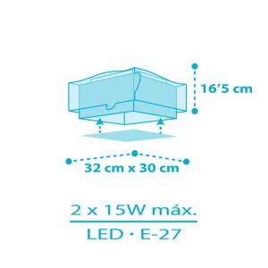 Discount Dalber Little Shark plafonnier motif mer 1 lampe
