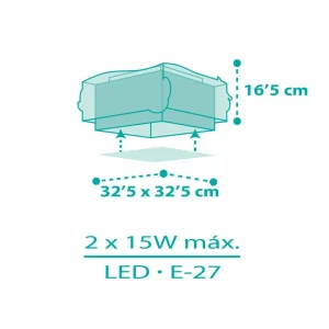 Outlet Dalber Mermaid plafonnier, sirènes, 1 lampe
