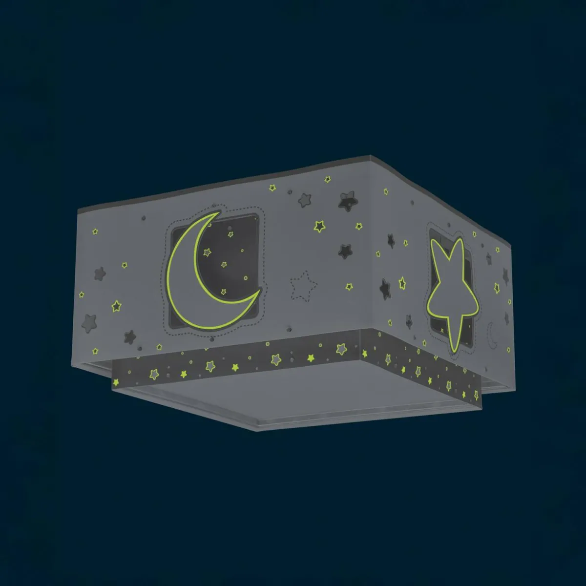 dalber_moonlight_plafonnier_enfant___lampe_gris_1.webp Clearance Dalber Moonlight plafonnier enfant à 1 lampe gris