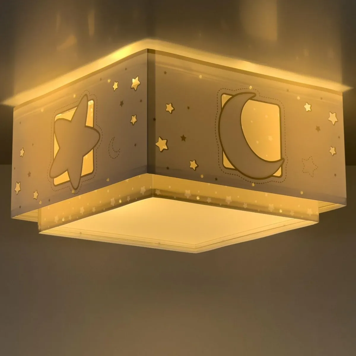 dalber_moonlight_plafonnier_enfant___lampe_gris_2.webp Clearance Dalber Moonlight plafonnier enfant à 1 lampe gris