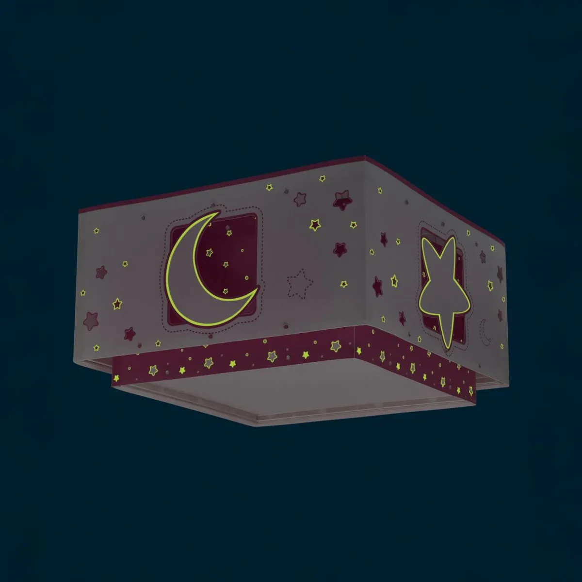 dalber_moonlight_plafonnier_enfant___lampe_rose_1.webp Best Sale Dalber Moonlight plafonnier enfant à 1 lampe rose