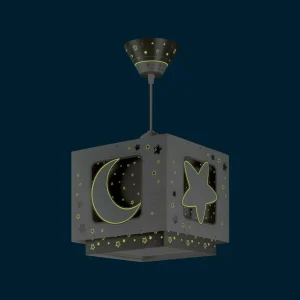 Shop Dalber Moonlight suspension enfant 1 lampe grise