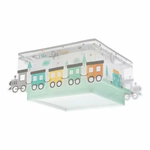 Shop Dalber Night Train plafonnier, motif locomotive