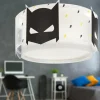 Outlet Dalber Plafonnier Dark Hero, blanc/noir, Ø 33 cm