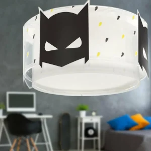 Outlet Dalber Plafonnier Dark Hero, blanc/noir, Ø 33 cm