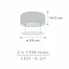 Best Dalber Star Light plafonnier pour enfants blanc