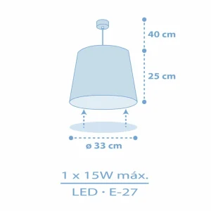 Sale Dalber Star Light suspension pour enfant bleu