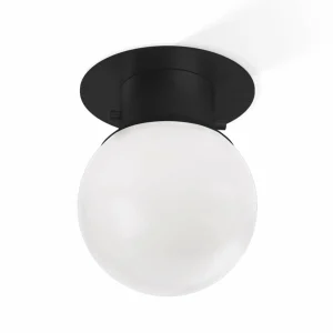 Best Decor Walther Globe 20 plafonnier, noir/mat
