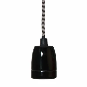 Best STAR TRADING Douille E27 Glaze avec câble, gris